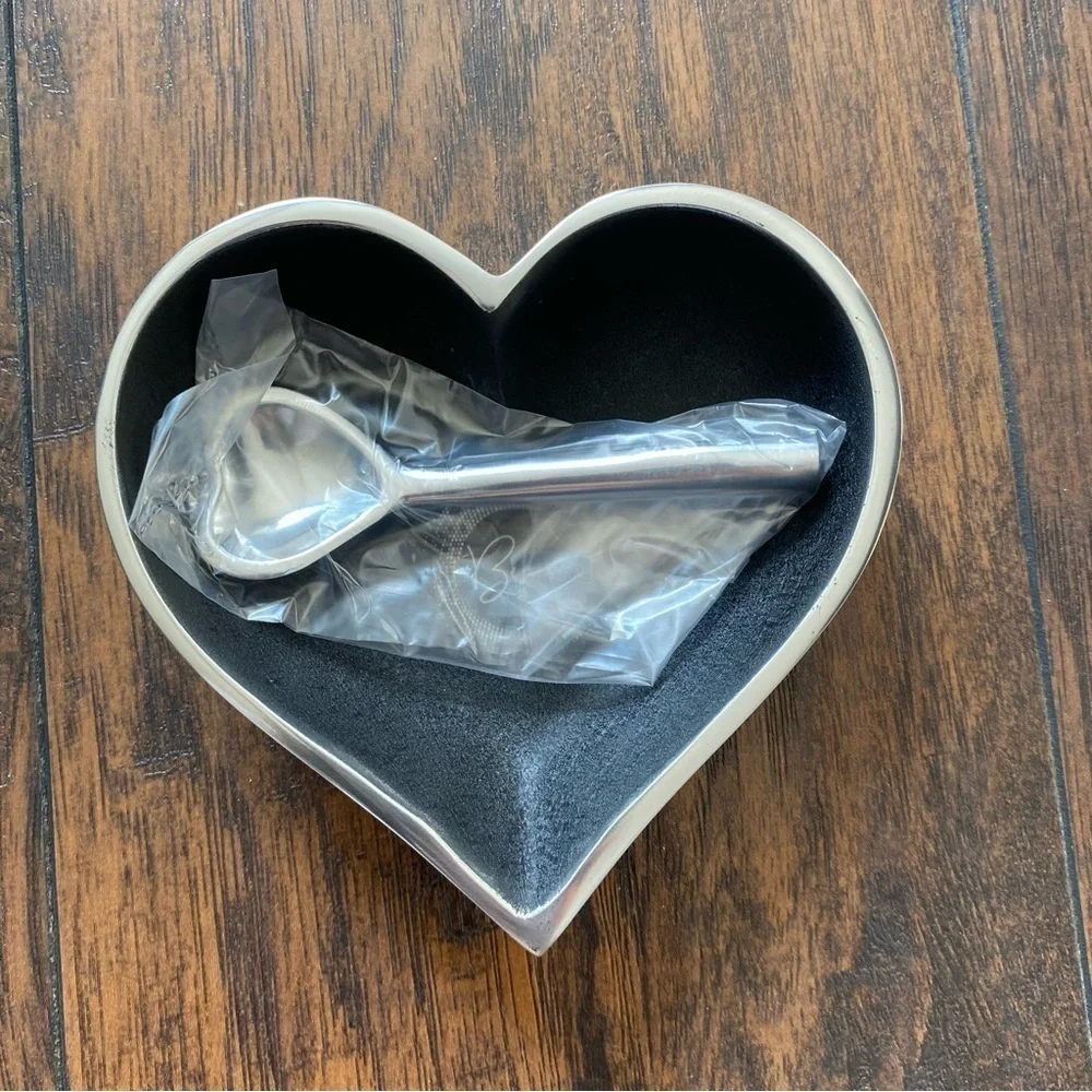 Believe Metal Heart Bowl and Spoon